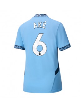 Manchester City Nathan Ake #6 Replika Hemmakläder Dam 2024-25 Kortärmad